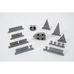 U-Boot IX Open Front&Rear Torpedo Muzzle Doors, 1/72 - CMK 129-N72010