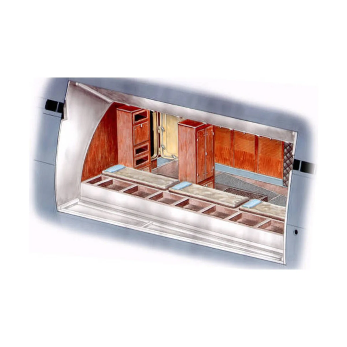 U-Boot typ IX Front Crew Quarters f.REV - CMK 129-N72015