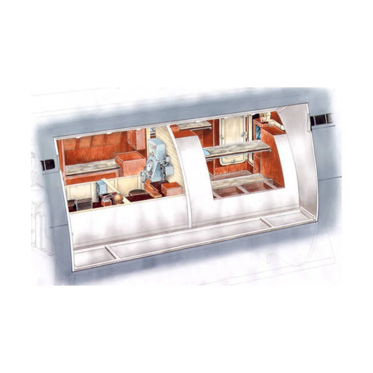 U-Boot typ IX Captain's &Officers WardRo, 1/72 - CMK 129-N72016