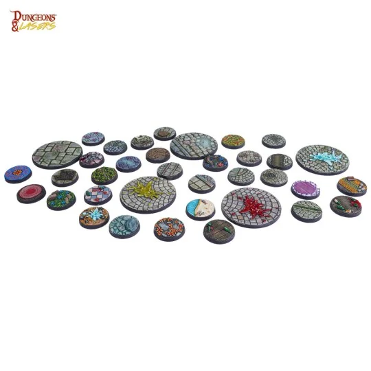 Dungeons & Lasers Miniatures: SCENIC URBAN BASES SET - Archon Studi...