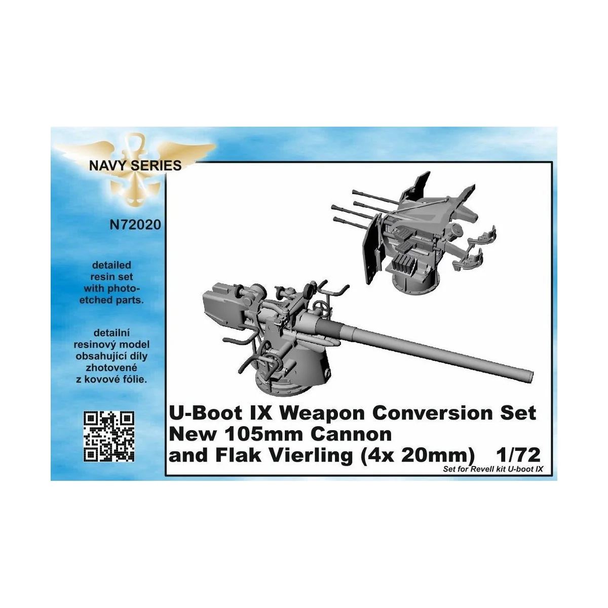 U-Boot IX Weapon Conversion set-new105mm cannon a.Flak Vierling f.R... U-Boot IX Weapon Conversion set-new105mm cannon a.Flak Vierling f.R...
