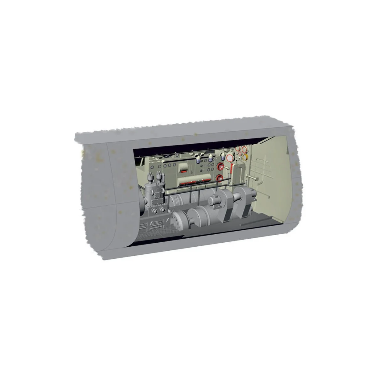 U-Boot IX Electric Motor section, 1/72 - CMK 129-N72024