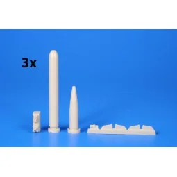 WWII German Torpedo Type G7e (3 pcs), 1/72 - CMK 129-N72025