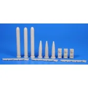 WWII German Torpedo Type G7a (3 pcs), 1/72 - CMK 129-N72026