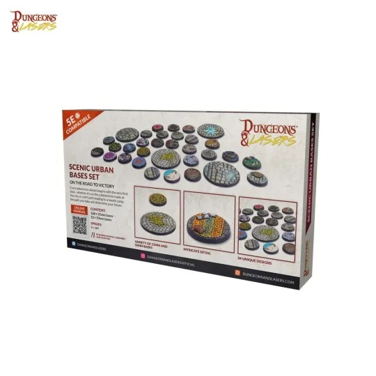 Dungeons & Lasers Miniatures: SCENIC URBAN BASES SET - Archon Studi...