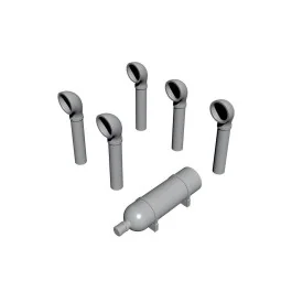 PT-109 Boat Deck Set(Smoke Generator, Ventilation Funnels), 1/72 - ...