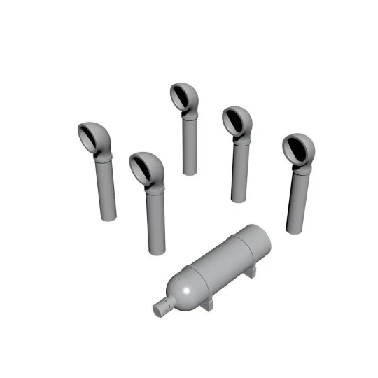 PT-109 Boat Deck Set(Smoke Generator, Ventilation Funnels), 1/72 - ...