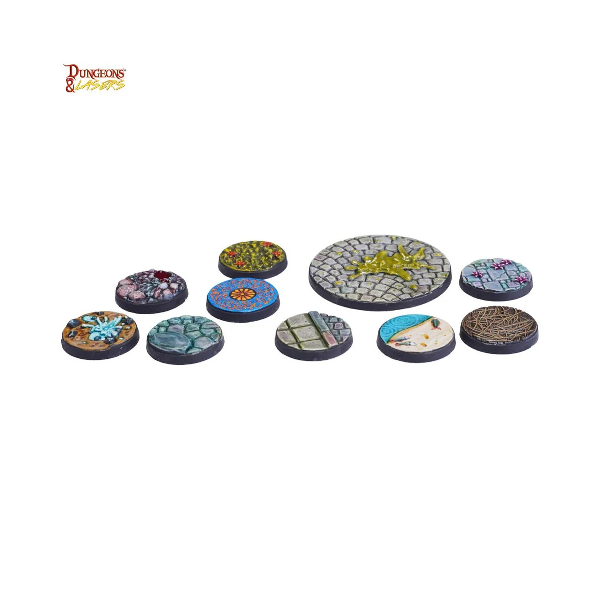 Dungeons & Lasers Miniatures: SCENIC URBAN BASES SET - Archon Studi...