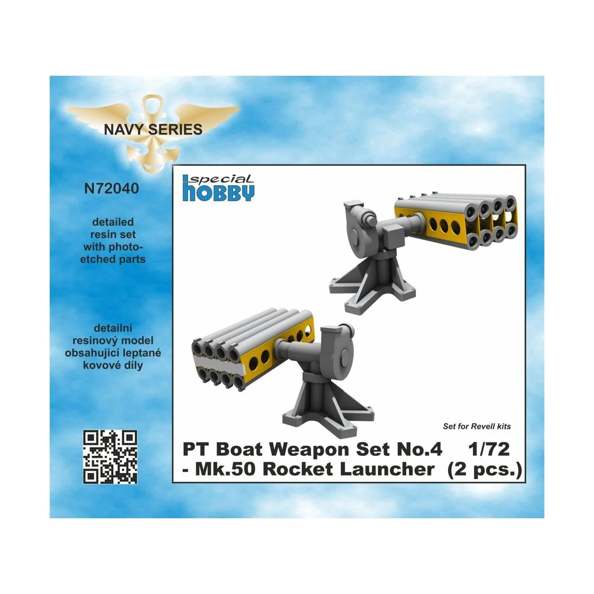 PT Boat Weapon Set No.4 - Mk.50 Rocket Launcher (2 pcs.), 1/72 - CM...