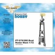 PT-579/588 Boat Radar Mast 1/72 - CMK 129-N72041