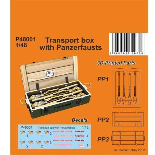 Transport box with Panzerfausts - CMK 129-P48001