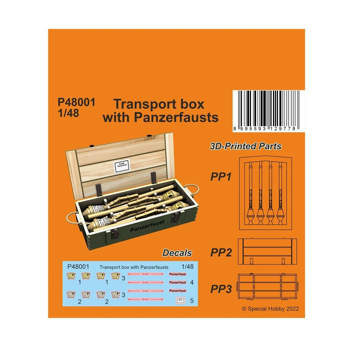 Transport box with Panzerfausts - CMK 129-P48001