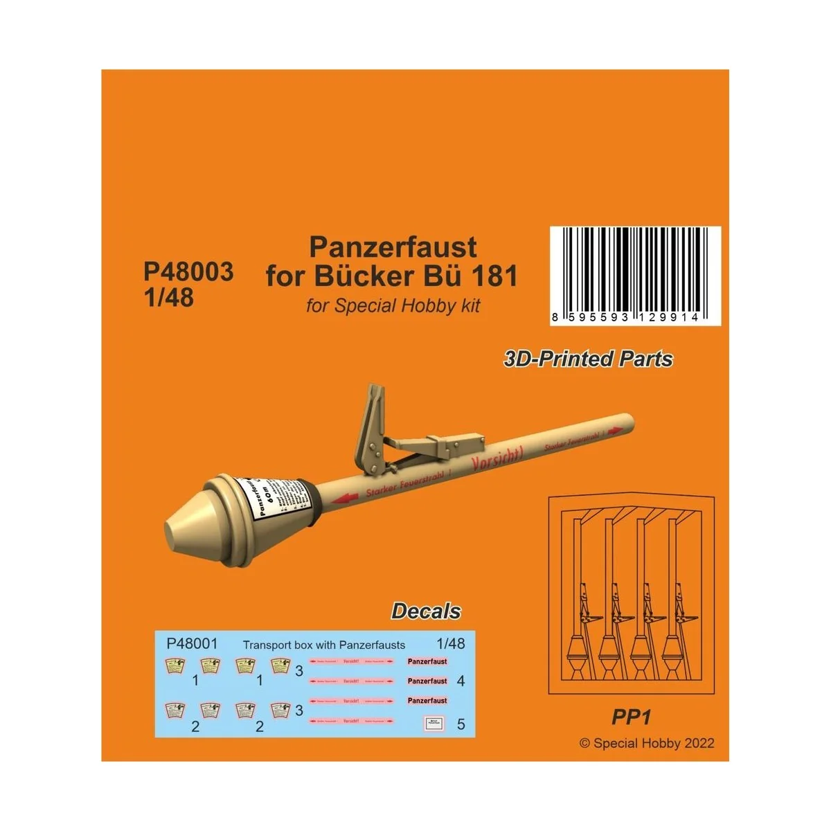 Panzerfaust for Bücker Bü 181 - CMK 129-P48003