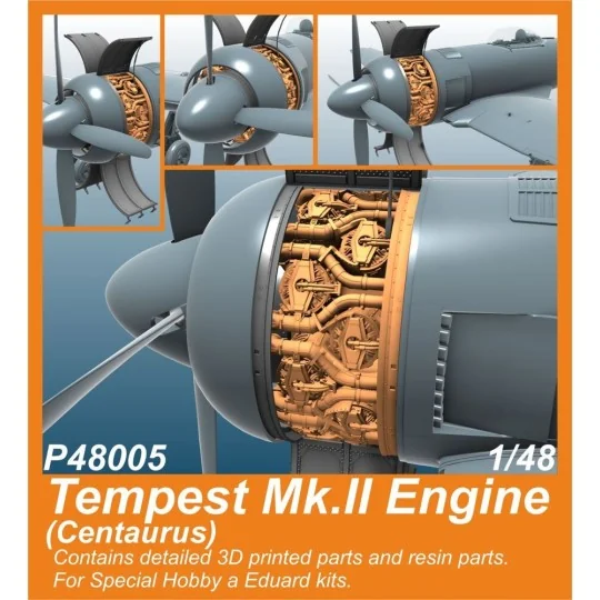 Tempest Mk.II Engine (Centaurus) for SH and Eduard kits, 1/48 - CMK... Tempest Mk.II Engine (Centaurus) for SH and Eduard kits, 1/48 - CMK...