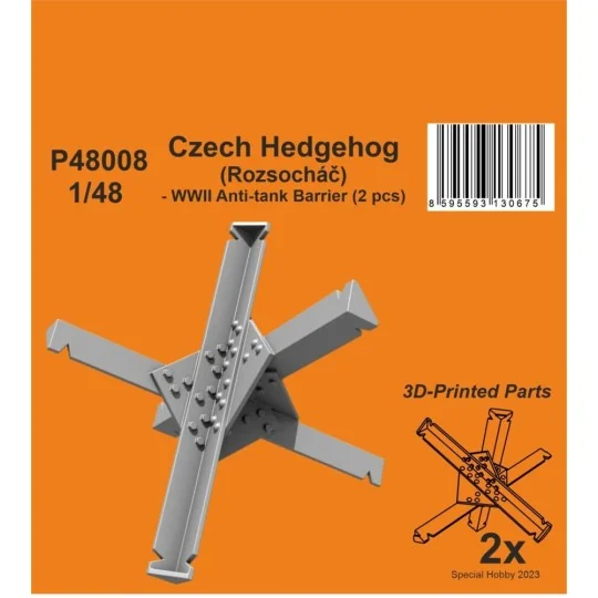 Czech Hedgehog (Rozsochá?) - WWII Anti-tank Barrier (2 pcs) 1/48 - ...
