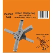 Czech Hedgehog (Rozsochá?) - WWII Anti-tank Barrier (2 pcs) 1/48 - ...