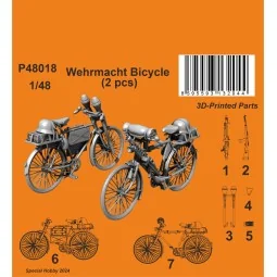 Wehrmacht Bicycle (2 pcs), 1/48 - CMK 129-P48018