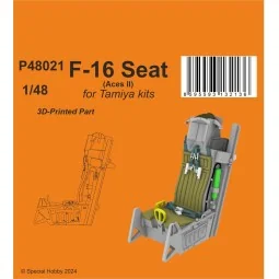 F-16 Seat (Aces II) / for Tamiya kits, 1/48 - CMK 129-P48021