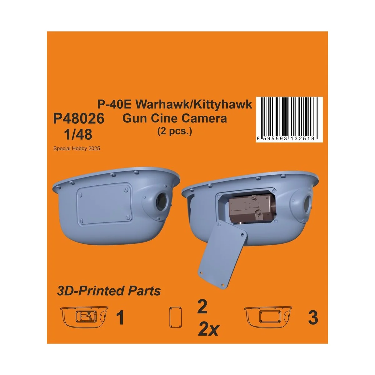 P-40E Warhawk/Kittyhawk Gun Cine Camera (N-2 type) / for Eduard kit...