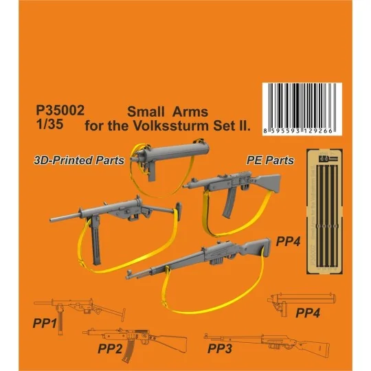 Small Arms for the Volkssturm Set II., 1/35 - CMK 129-P35002 Small Arms for the Volkssturm Set II., 1/35 - CMK 129-P35002