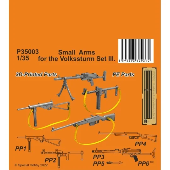 Small Arms for the Volkssturm Set III., 1/35 - CMK 129-P35003 Small Arms for the Volkssturm Set III., 1/35 - CMK 129-P35003