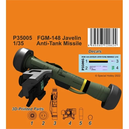 FGM-148 Javelin Anti-Tank Missile, 1/35 - CMK 129-P35005