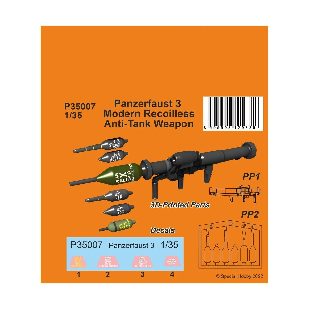 Panzerfaust 3 - Modern Recoilless Anti-tank Weapon, 1/35 - CMK 129-... Panzerfaust 3 - Modern Recoilless Anti-tank Weapon, 1/35 - CMK 129-...