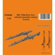 MG 3 Machine Gun - vehicle-mounted variant (2 pcs), 1/35 - CMK 129-... MG 3 Machine Gun - vehicle-mounted variant (2 pcs), 1/35 - CMK 129-...