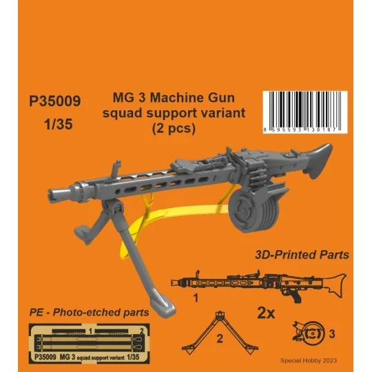 MG 3 Machine Gun - squad support variant (2 pcs) 1/35 - CMK 129-P35009