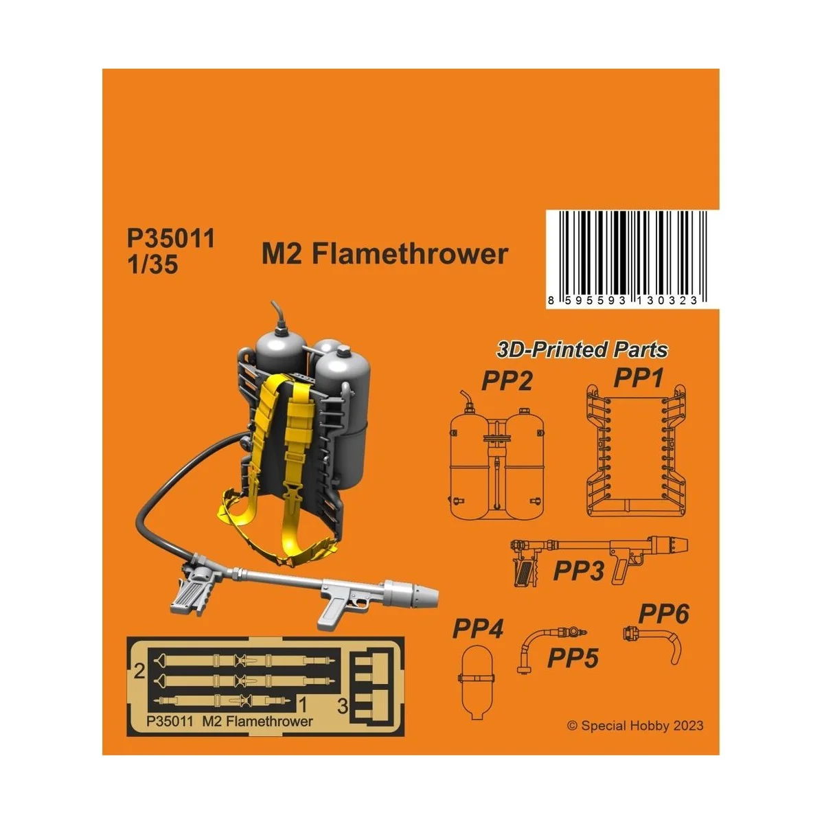 M2 Flamethrower, 1/35 - CMK 129-P35011 M2 Flamethrower, 1/35 - CMK 129-P35011