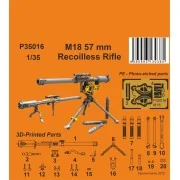 M18 57 mm Recoilless Rifle 1/35 - CMK 129-P35016