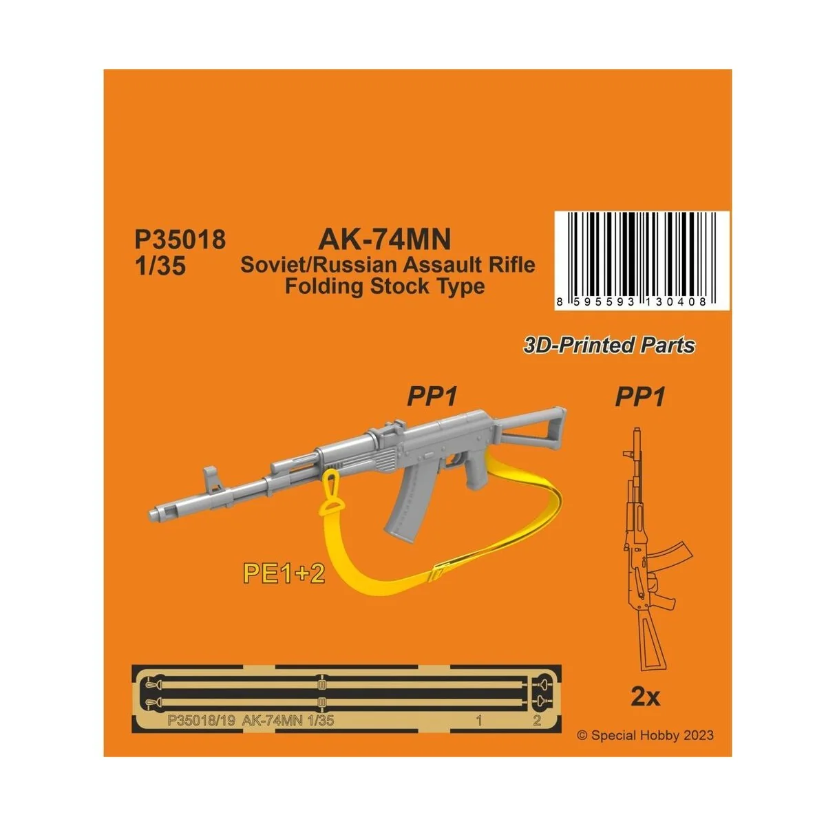 AK-74MN Soviet/Russian Assault Rifle / Folding Stock Type 1/35 (2 p...