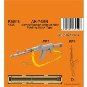 AK-74MN Soviet/Russian Assault Rifle / Folding Stock Type 1/35 (2 p...