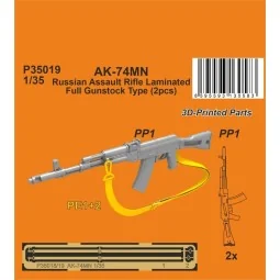 AK-74MN Soviet/Russian Assault Rifle / Laminated Full Gunstock Type...