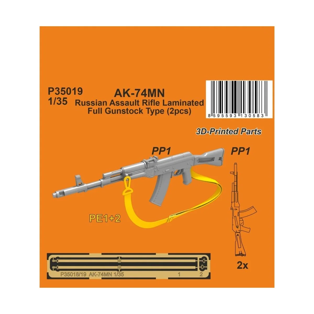 AK-74MN Soviet/Russian Assault Rifle / Laminated Full Gunstock Type...