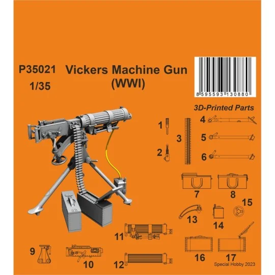 Vickers Machine Gun (WWI) 1/35 - CMK 129-P35021