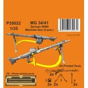 MG 34/41 German WWII Machine Gun (2 pcs.) 1/35 - CMK 129-P35022