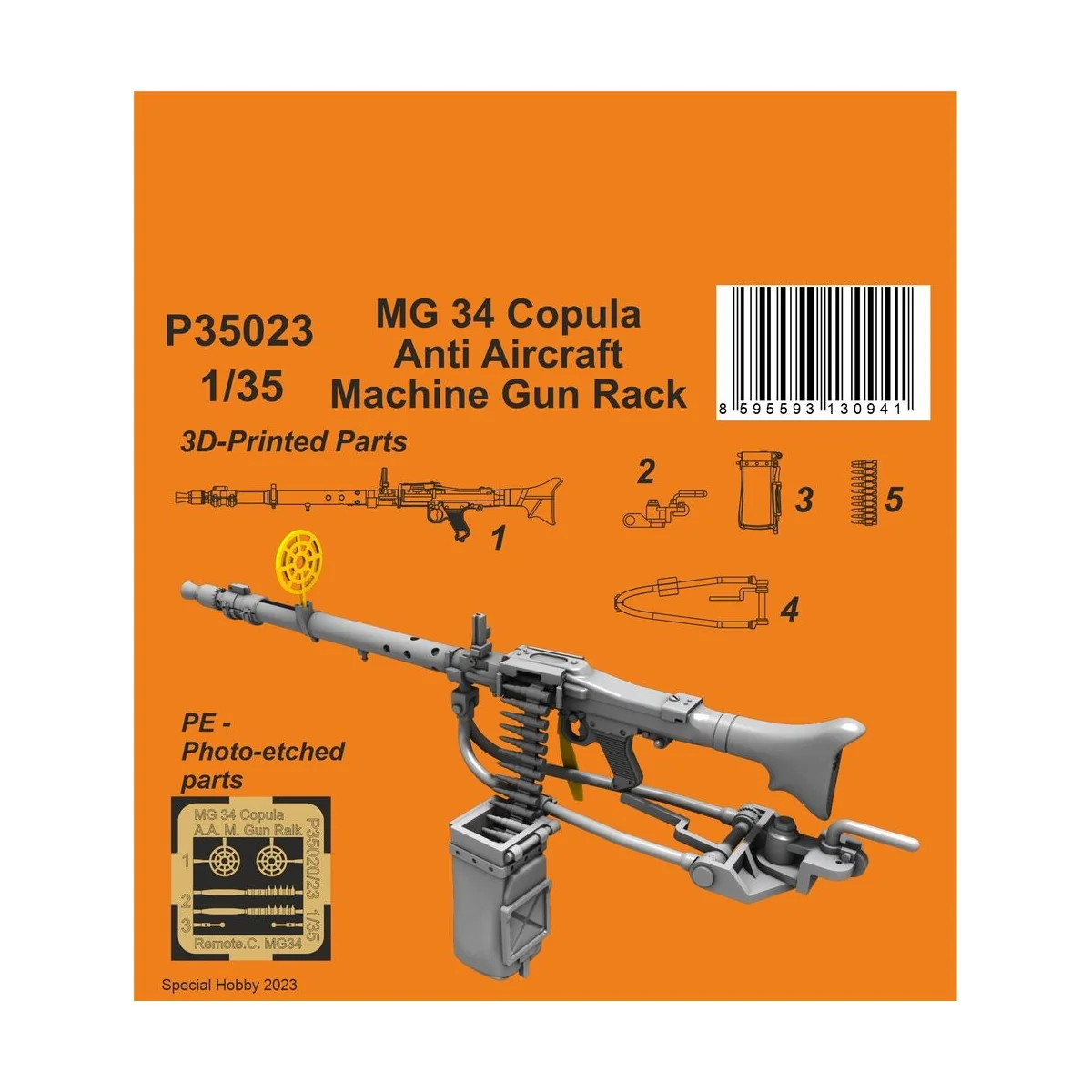 MG 34 Copula Anti Aircraft Machine Gun Ralk (2 pcs.) 1/35 - CMK 129...