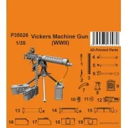 Vickers Machine Gun (WWII variant), 1/35 - CMK 129-P35026