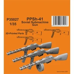 PPSh-41 Soviet Submachine Gun, 1/35 - CMK 129-P35027