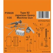Type 92 Japanese Heavy Machine Gun 1/35 - CMK 129-P35028
