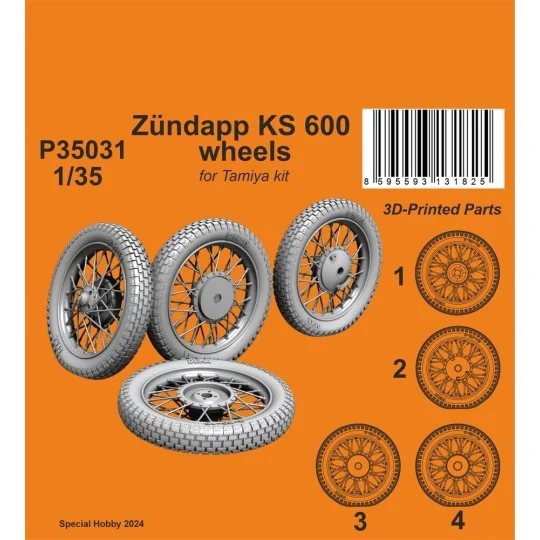 Zündapp KS 600 Wheels - CMK 129-P35031