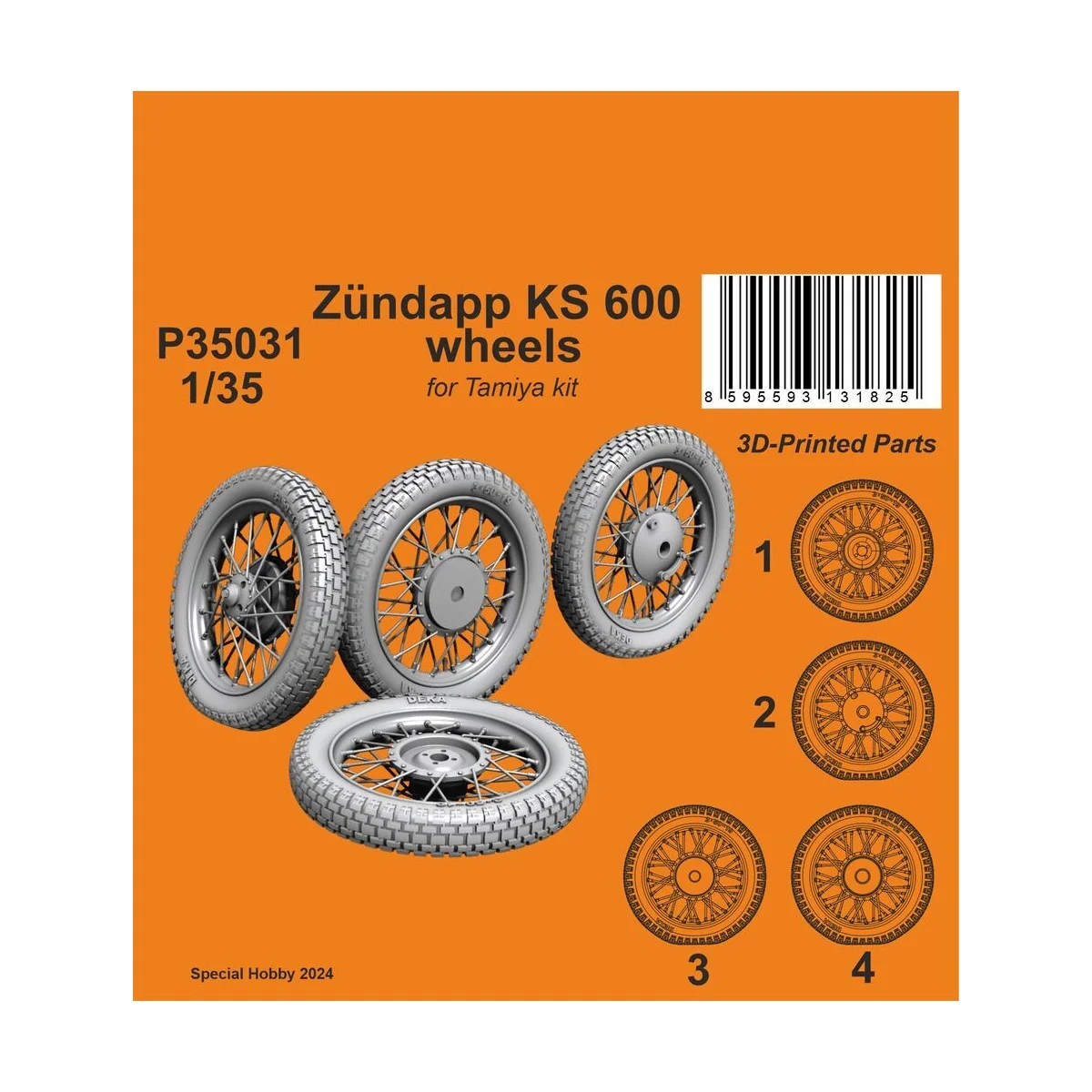 Zündapp KS 600 Wheels - CMK 129-P35031
