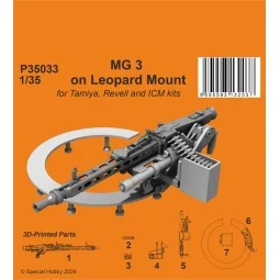 MG 3 on Leopard Mount / form Tamiya, Revell and ICM kits, 1/35 - CM...