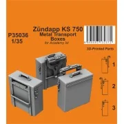 Zündapp KS 750 Metal Transport Boxes / for Academy kit, 1/35 - CMK ...