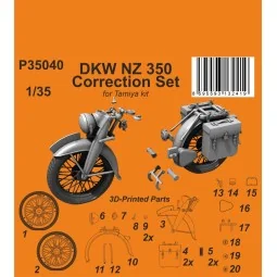 DKW NZ 350 Correction Set / for Tamiya kit - CMK 129-P35040