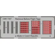 Remove Before Flight Tags (20 pc), 1/72 - CMK 129-7307 Remove Before Flight Tags (20 pc), 1/72 - CMK 129-7307