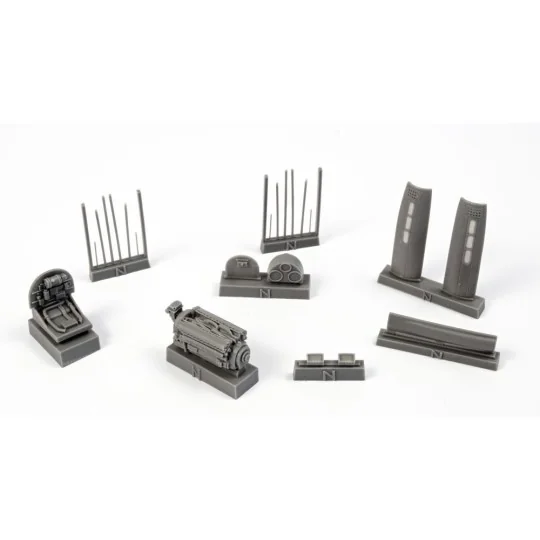 P-40N Engine Set, 1/72 - CMK 129-7390 P-40N Engine Set, 1/72 - CMK 129-7390
