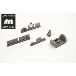J2M3 Raiden Cockpit Set, for Hasegawa kit, 1/72 - CMK 129-7392