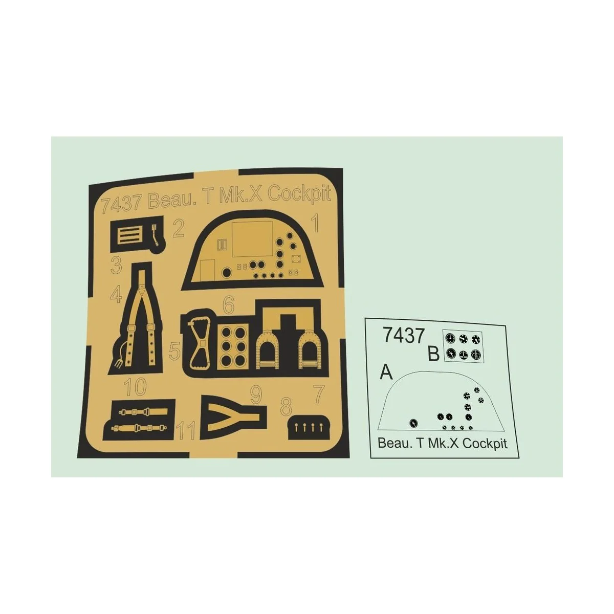 Beaufighter TF Mk.X Cockpit - CMK 129-7437